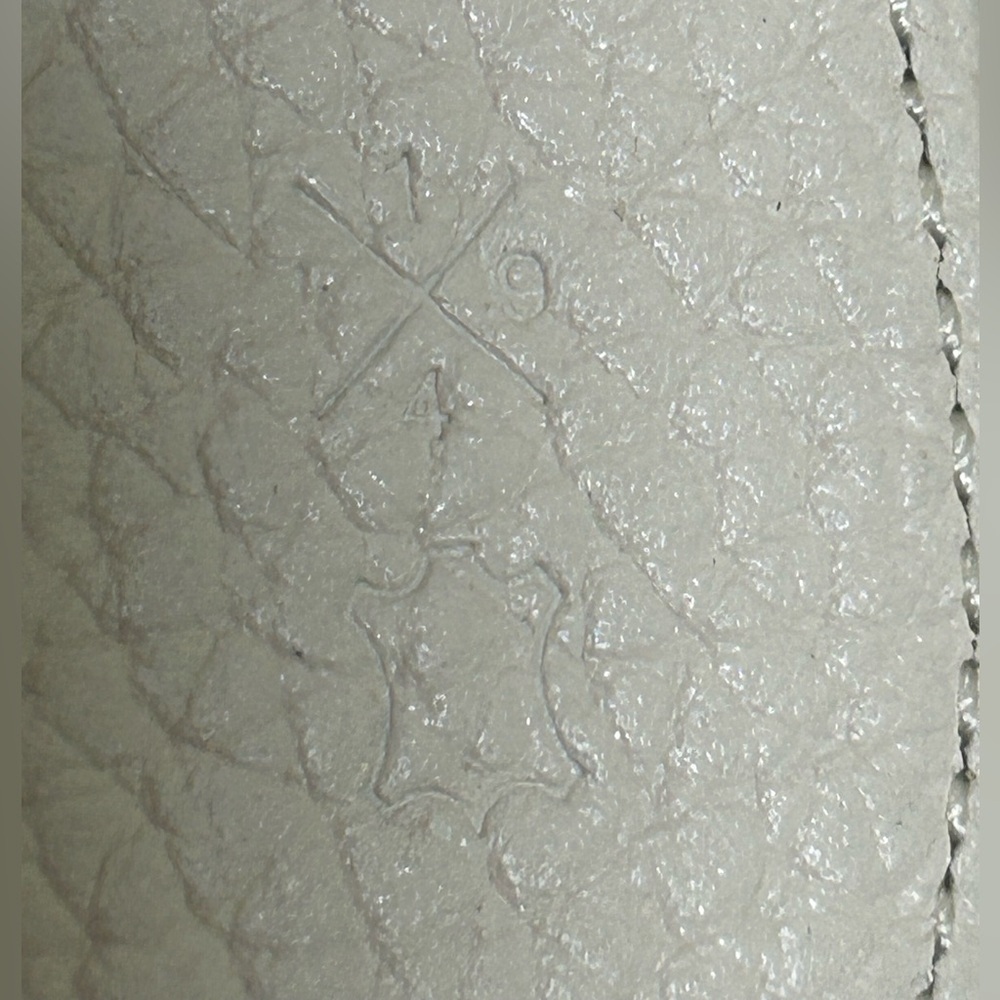 COACH 1941 Emery Varsity Stripe Glovetanned Pebble Leather Crossbody in Chalk - Picture 11 of 13